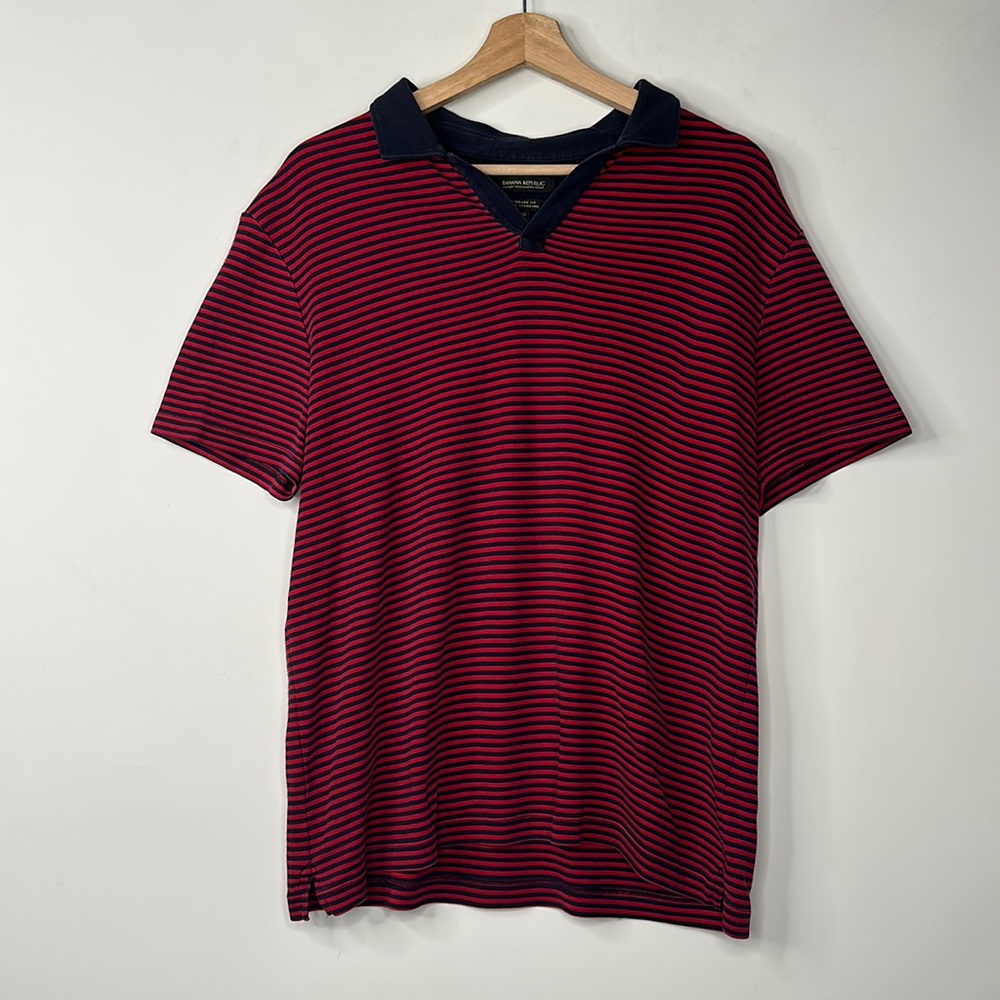 Banana Republic Luxury Touch Ulta-Doux Standard Fit Polo Shirt Mens Size L